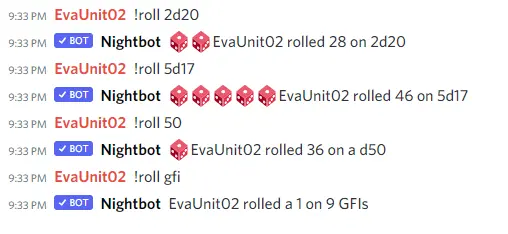Nightbot die roller screenshot