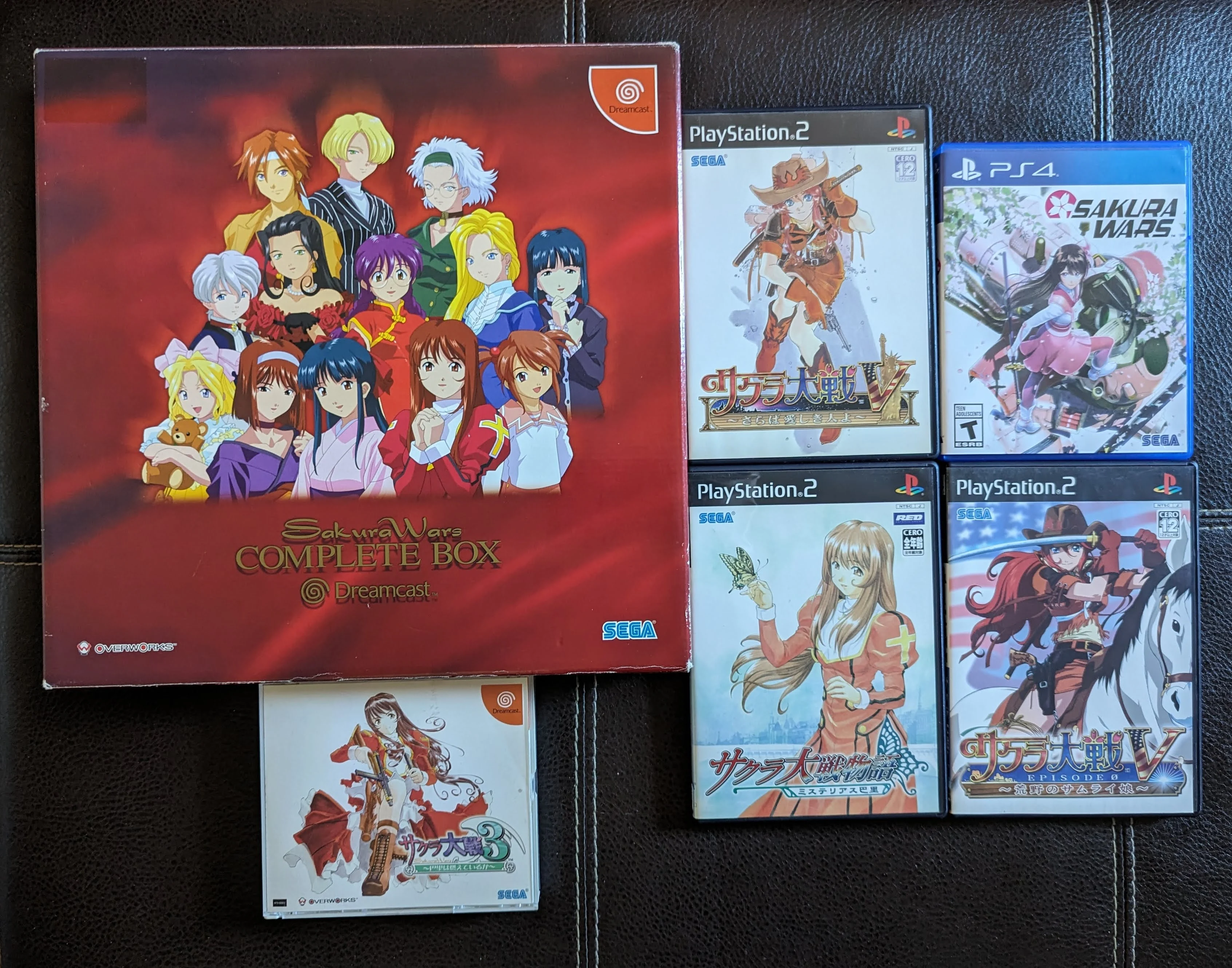 A collection of Sakura Wars games