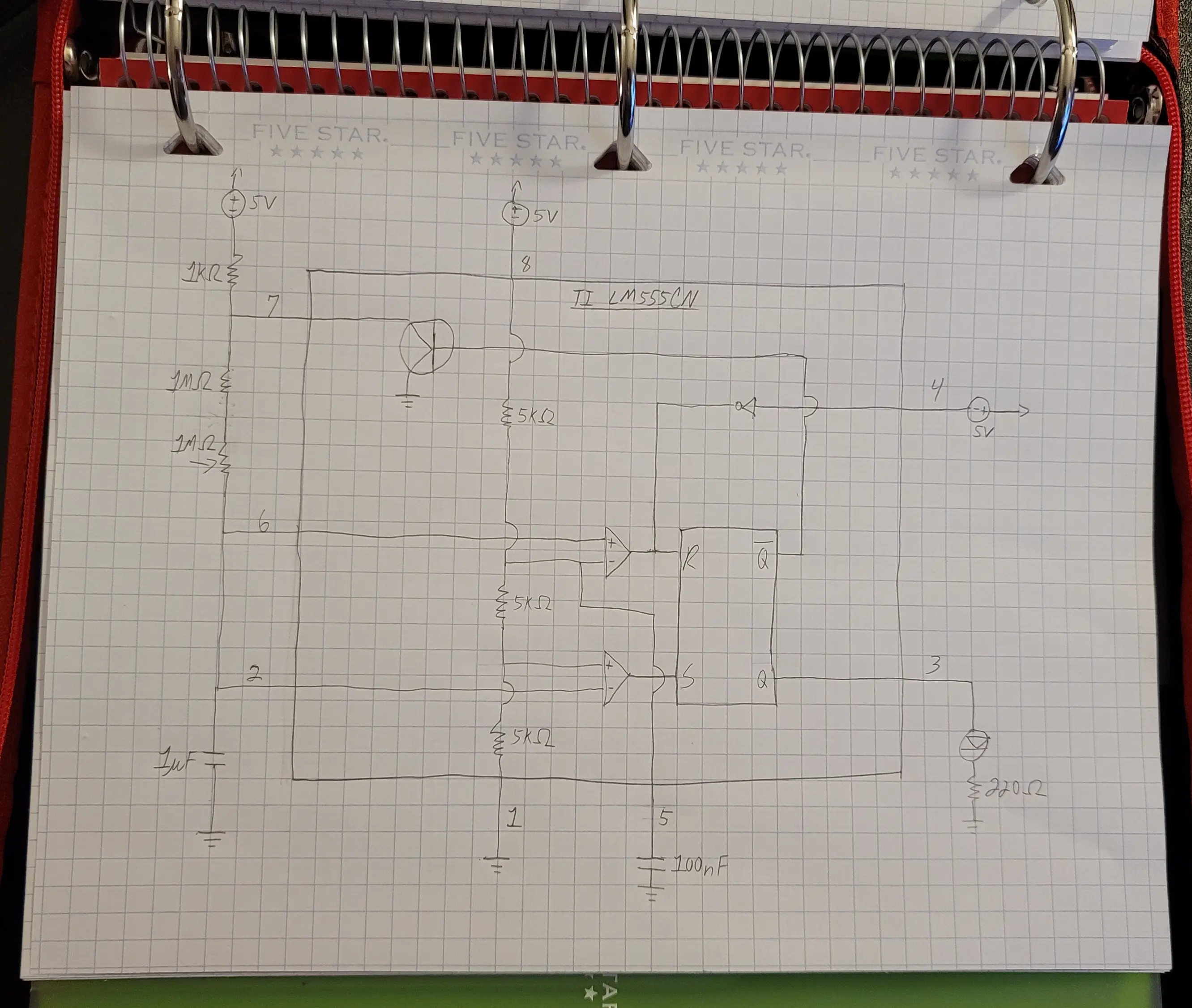 Astable timer circuit diagram