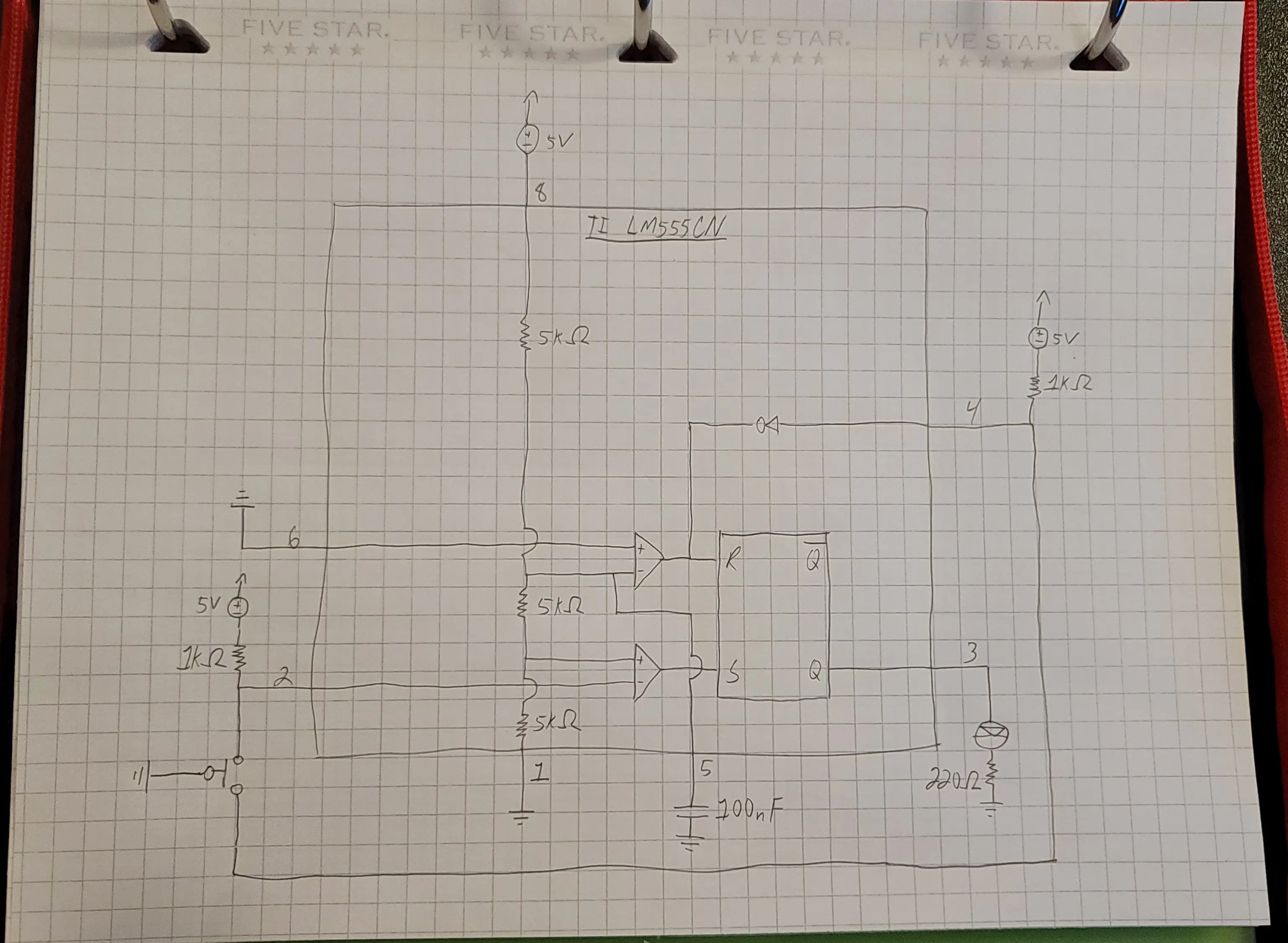 Bistable timer circuit diagram